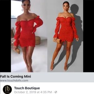 Touch Boutique, Red Mini Dress